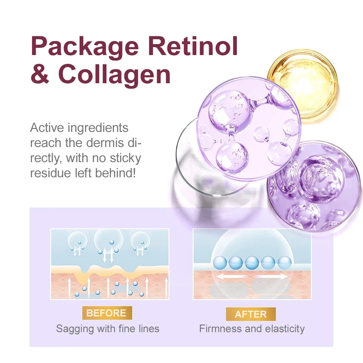 Retinol facial essence smoothes, moisturizes, reduces fine lines, tightens and nourishes essence Pi-Mart