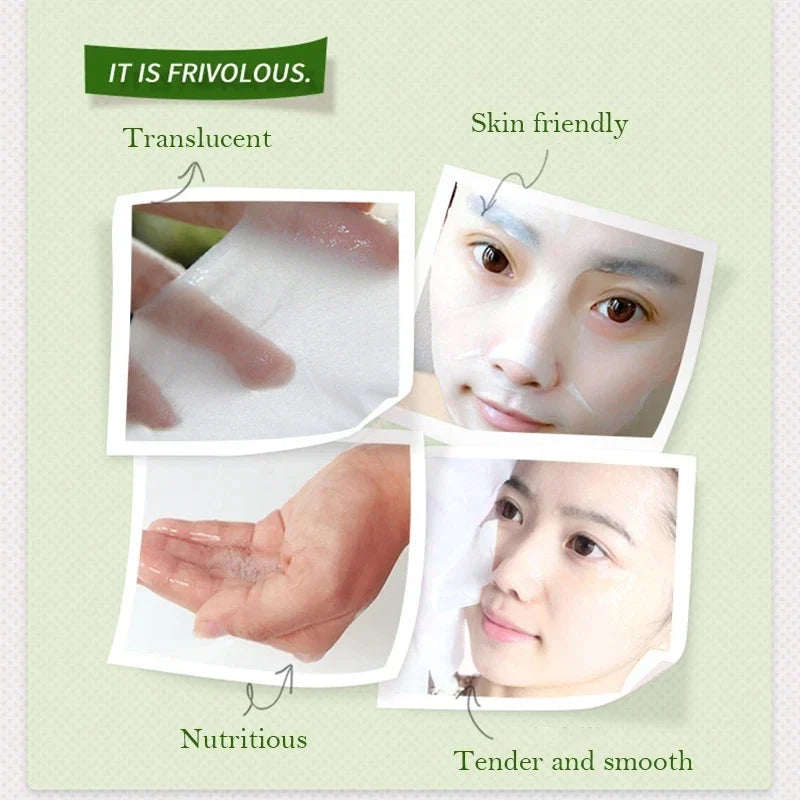 30pcs Natural Plant Facial Mask Moisturizing Oil Control Anti-Aging Fruit Aloe Korean Sheet Face Mask Beauty Skin Care Prodcuts LadyShow.Store