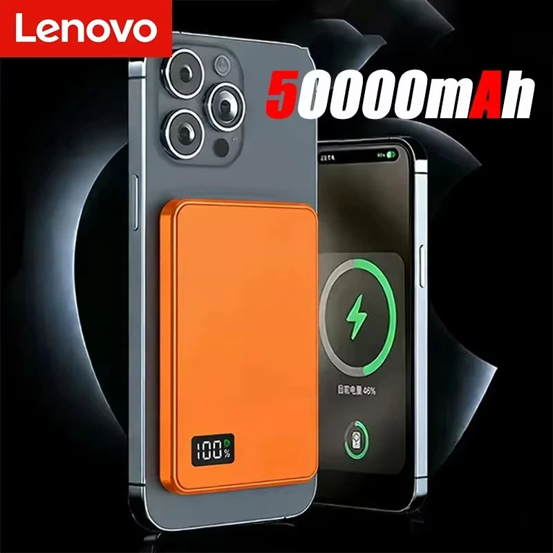 Lenovo Magnetic Wireless Power Bank PD22.5W Fast Charging Magsafe External Battery 500000mAh For iPhone Xiaomi Pi-Mart