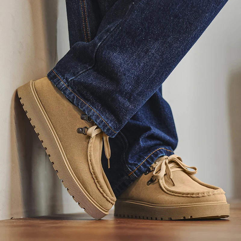 Men Thick Soled Sneakers Fashion Spring/Autumn Soft Board Shoes Personalized Trend Versatile Multi Functional Men Casual Shoes Pi-Mart