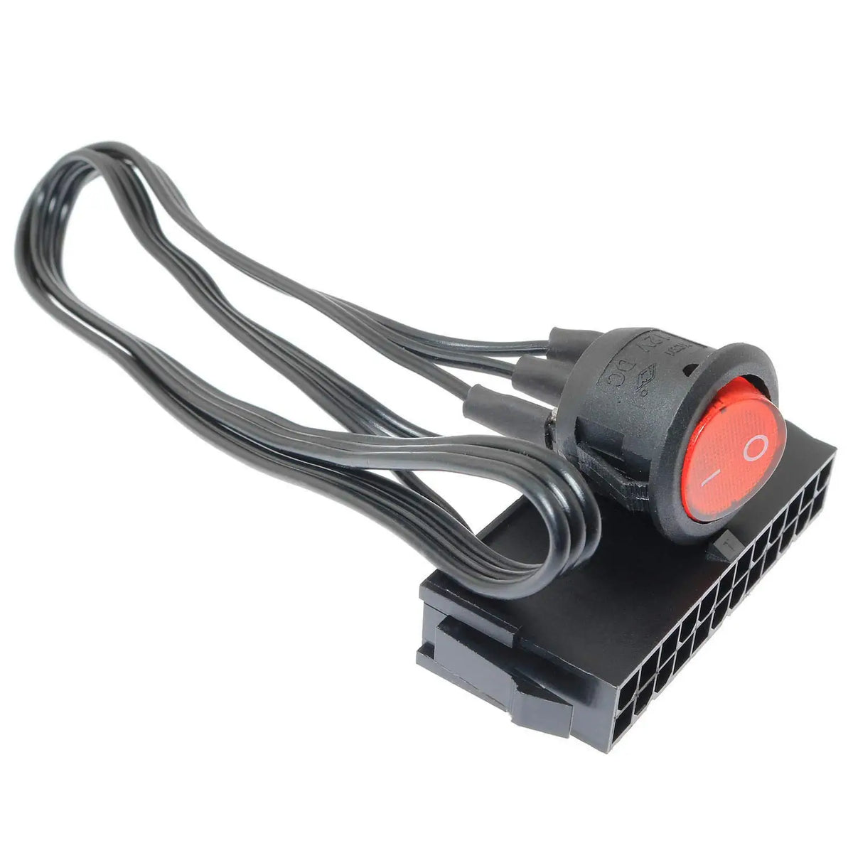 54cm Cable Copper Tin Wire 24-Pin Female ATX PSU PC Power Supply Starter Tester Start Up Jumper with ON/OFF Switch Pi-Mart