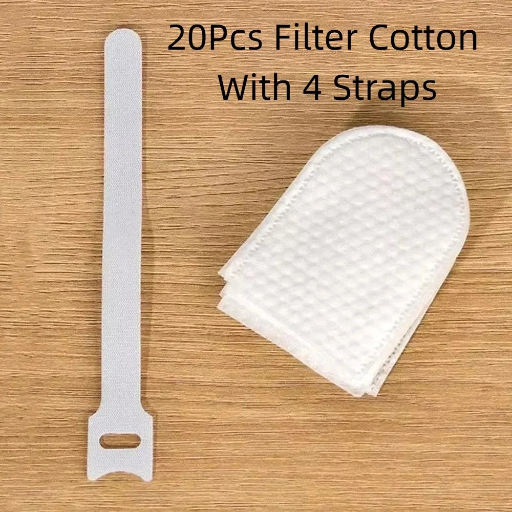 20/50Pcs Anti-splash Faucet Filter Cotton Thickened Filter Disposable Tap Water Filter Bag Removes Impurities Pi-Mart
