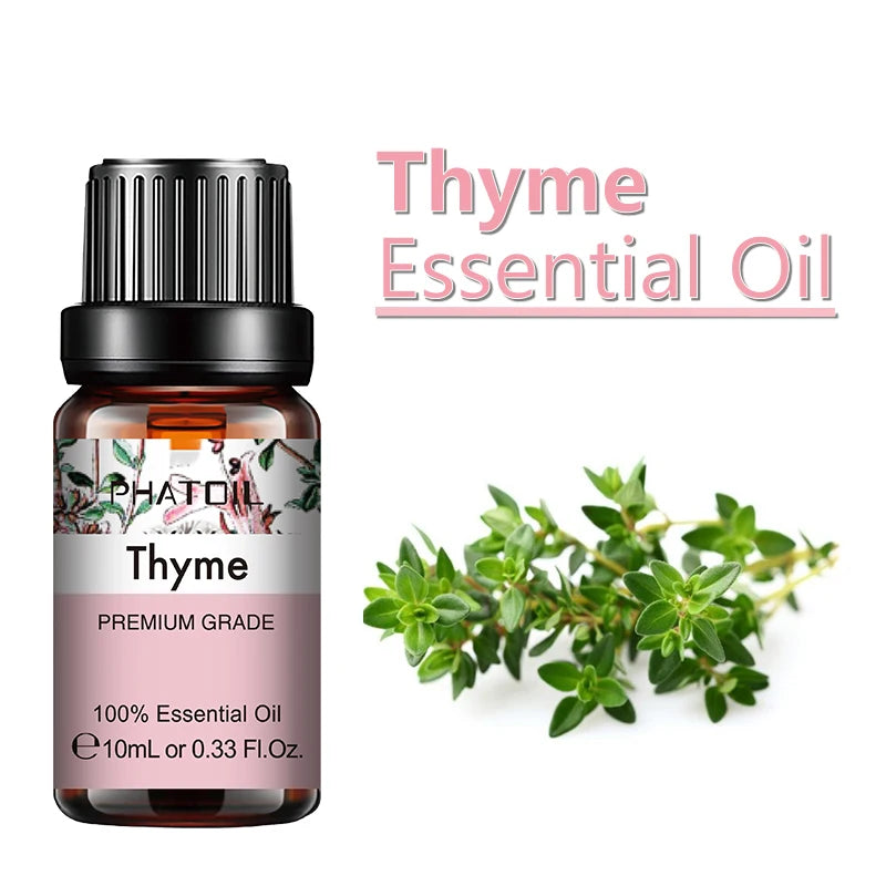 PHATOIL 10ml Ginger Essential Oil for Perfume Candles Making Spa Massage Humidifier Rose Jasmine Pine Needles Tangerine Thyme Pi-Mart