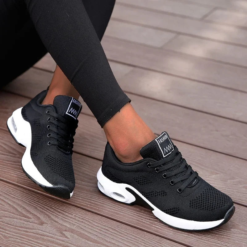 Women Platform Casual Sneakers Shoes Mesh Breathable Running Shoes Chunky Summer Sports Tenis Shoes 2024 Luxury Vulcanize Shoes LadyShow.Store