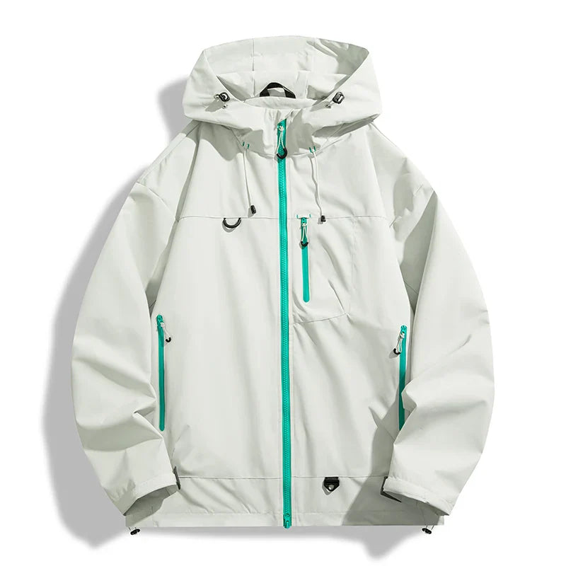 LNGXO Men Women Waterproof Hiking Jacket Trekking Camping Mountaineering Windbreaker Unisex Outdoor Sport Windproof Rain Coat LadyShow.Store