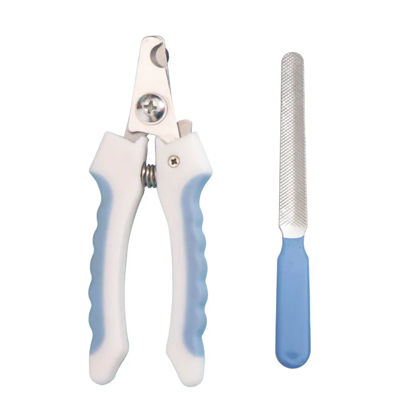 Pet Nail Clippers with Sickle Large Dog Nail Clippers Nail Clippers Multifunctional Teddy Cat Stainless Steel Grooming Scissors Pi-Mart
