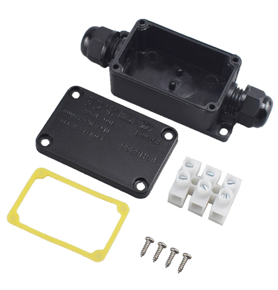 IP66 Waterproof Junction Box 2 Way 3 Way 3mm-6.5mm Cable Connector Sealed Retardant Electrical Outdoor Waterproof Box Pi-Mart