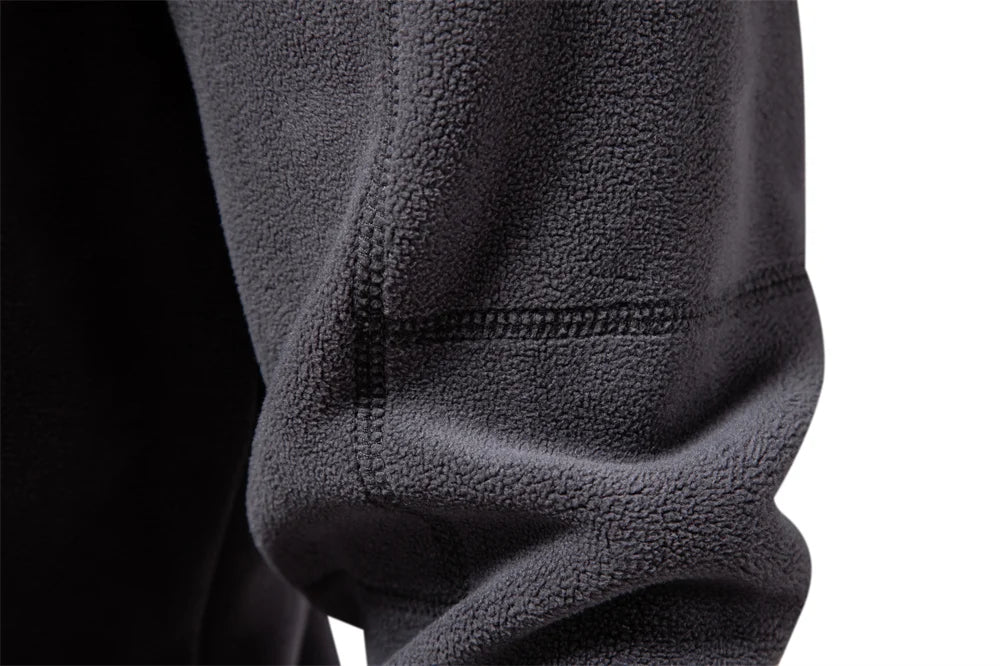 AIOPESON Brand Quality Thicken Warm Fleece Jacket for Men Zipper Neck Pullover Men's Sweatshirt Soft Shell Mens Jacket Pi-Mart