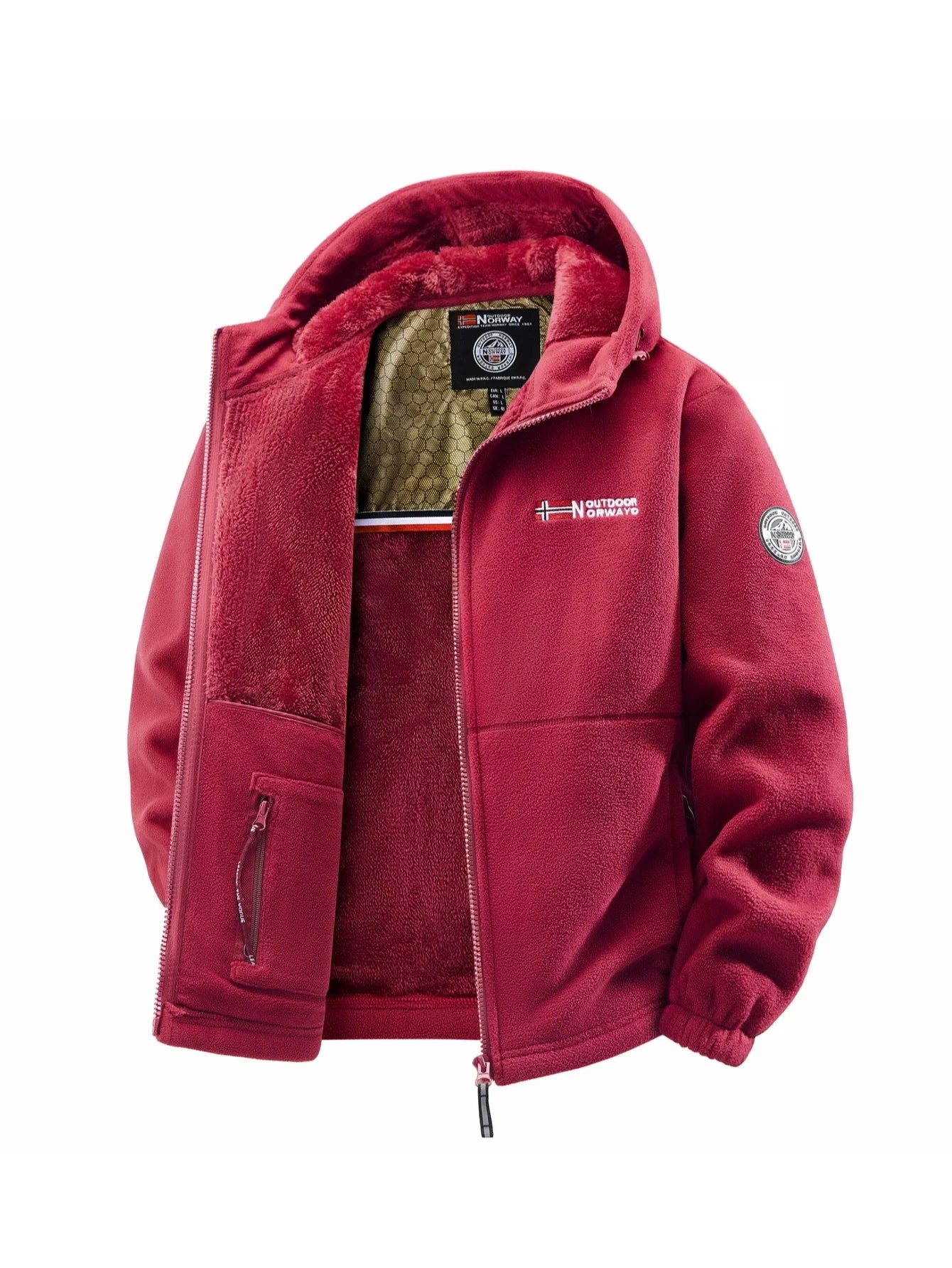 Men's Autumn and Winter Outdoor Hooded Jacket, Suitable for Daily Wear at Home, for Travel, Parties, Commuting, Outdoor Fashion Versatile, Enhances Temperament, Streetwear, Travel Wear. LadyShow.Store