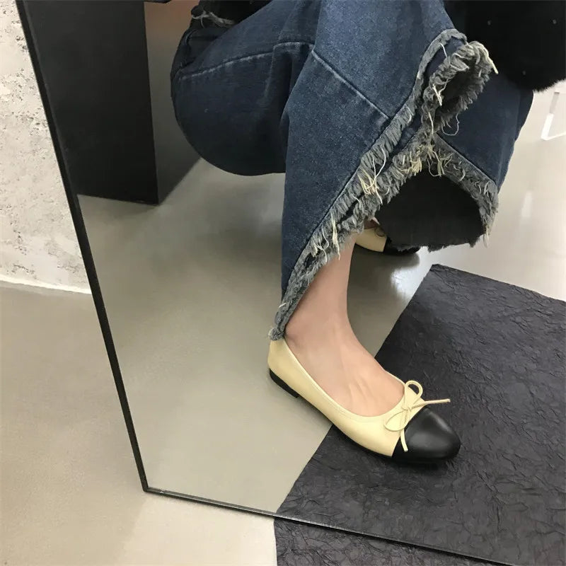 2026 New Spring Butterfly-knot Women Loafer Elegant Mix Colors Slip On Shoes Laides Comfort Soft Sole Ballet Flats Single Shoes LadyShow.Store