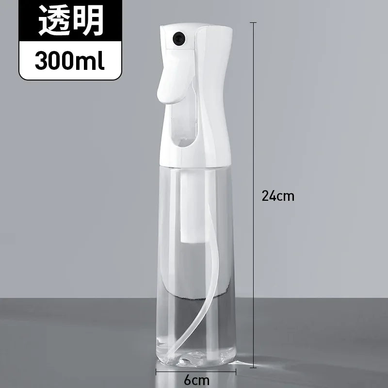 500/300/200ml Hair Spray Bottle Refillable Bottles Continuous Mist Watering Can Automatic Salon Barber Water Sprayer Hair Tools Tri Light Beauty
