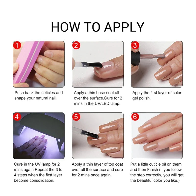 NAILCO 15ml Nails Art Gel Lack Polish Summer Hybrid Nail Varnish Manicure UV Top Coat Base HEMA TPO FREE Esmalte Nail Gel Polish Tri Light Beauty
