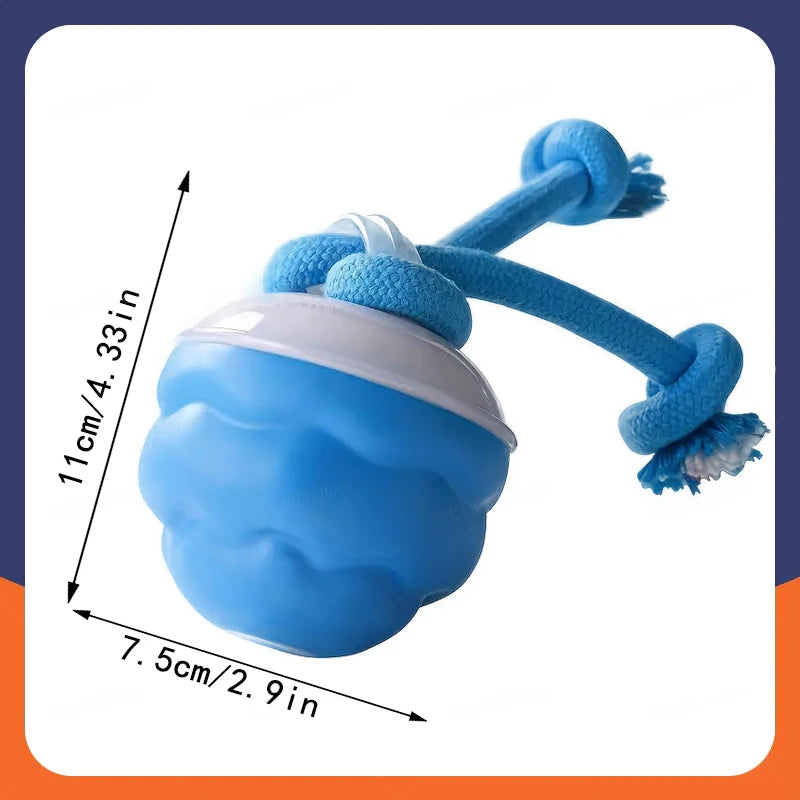 Intelligent Dog Toy Ball Electronic Interactive Cat Toy Usb Automatic Moving Bouncing Ball For Large Medium Dog Holiday Pet Gift Pi-Mart