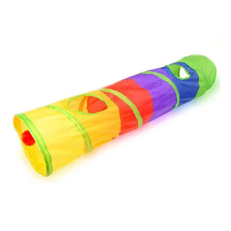 Cat Tunnel Pet Tube Collapsible Play Toy Indoor Outdoor Kitty Puppy Toys for Puzzle Exercising Training Pi-Mart