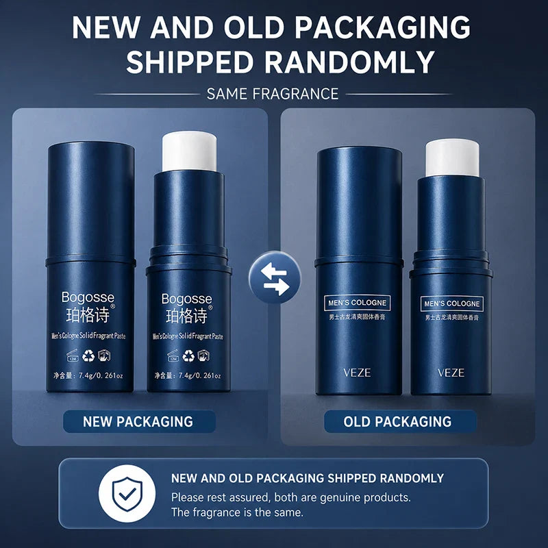 Fanzhen Men's Solid Cologne - Light and Fresh Scent, All-Over Use, Portable Stick for On-the-Go Convenience Tri Light Beauty