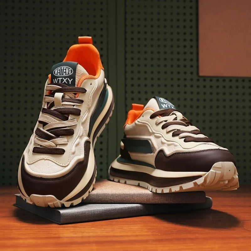 Trend Men Versatile Sneakers 2025 Autumn High Quality Comfortable Platform Sports Running Shoes Outdoor Youth Shoes for Men Plus Pi-Mart