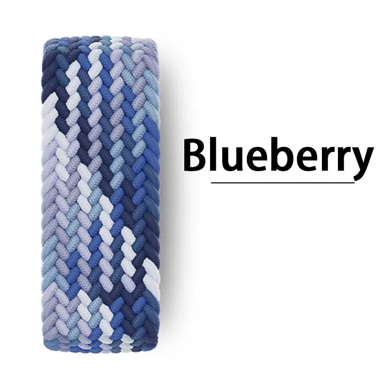 Braided Solo Loop For Apple watch Band 46mm 44mm 45mm 42mm 40mm 41mm Bracelet correa iwatch Series Ultra 2 11 10 9 SE 8 7 Strap LadyShow.Store