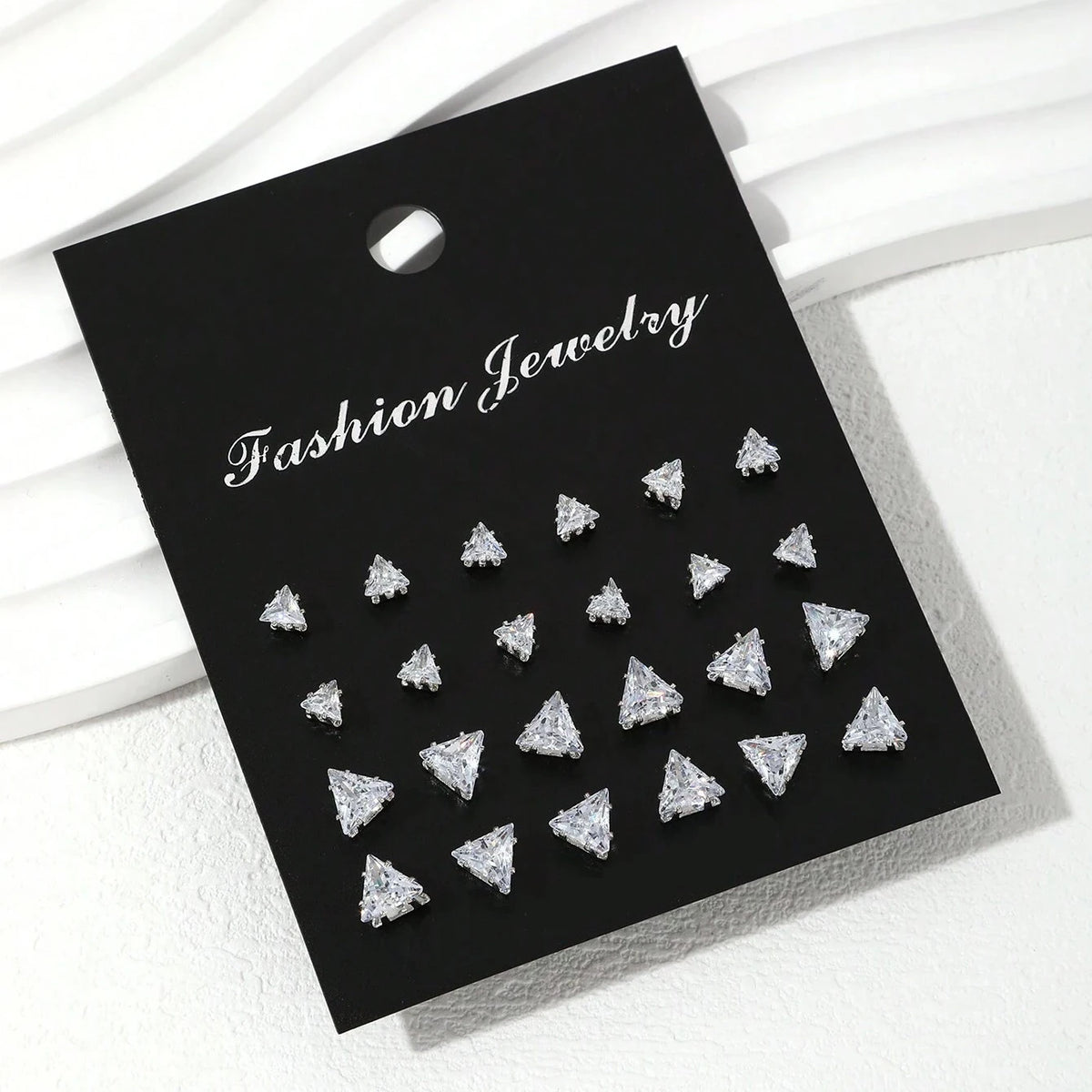12 Pairs Of Luxurious, Simple, Shiny, And Caring Zirconia Decorative Earrings Are Suitable For Gifts To Parties,And Couples Pi-Mart