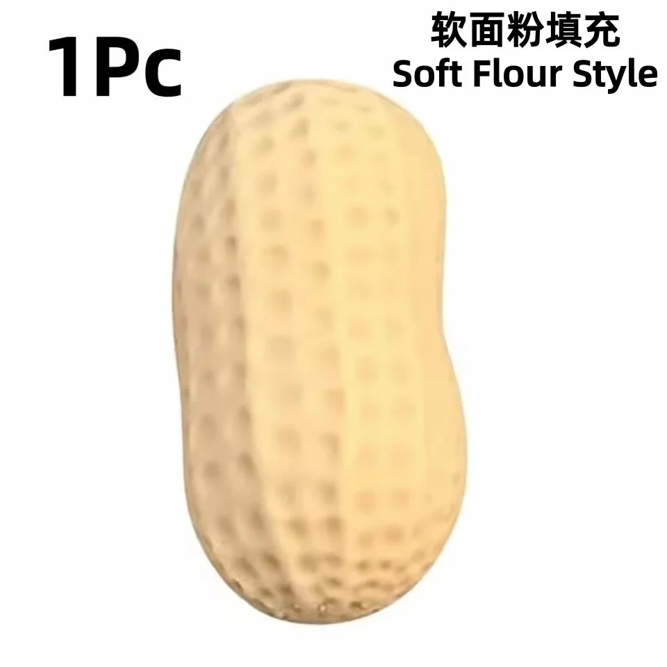 Crunchy Peanut Stress Ball Food-Shaped Squeeze Ball Squishy Toys ASMR Sensory Anti Stress Fidget Toys for Adults Christmas Gift Pi-Mart