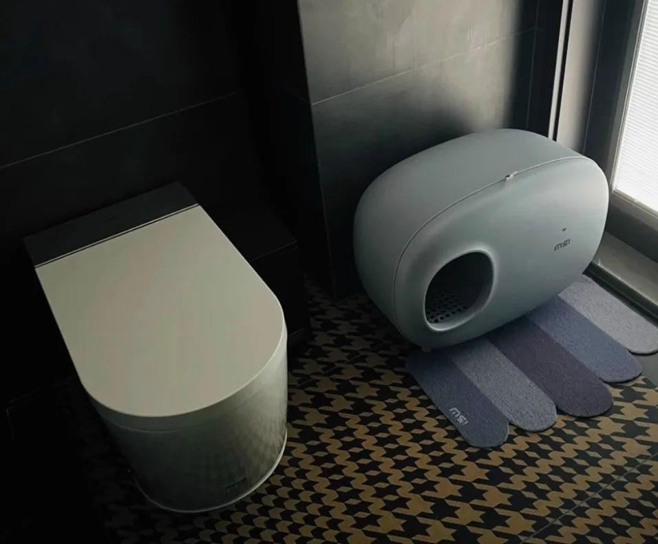 Makesure Cat Litter Box Fully Enclosed Cat Toilet Pet Supplies High-value Cat Toilet Automatic Self-cleaning Litter Box Pi-Mart