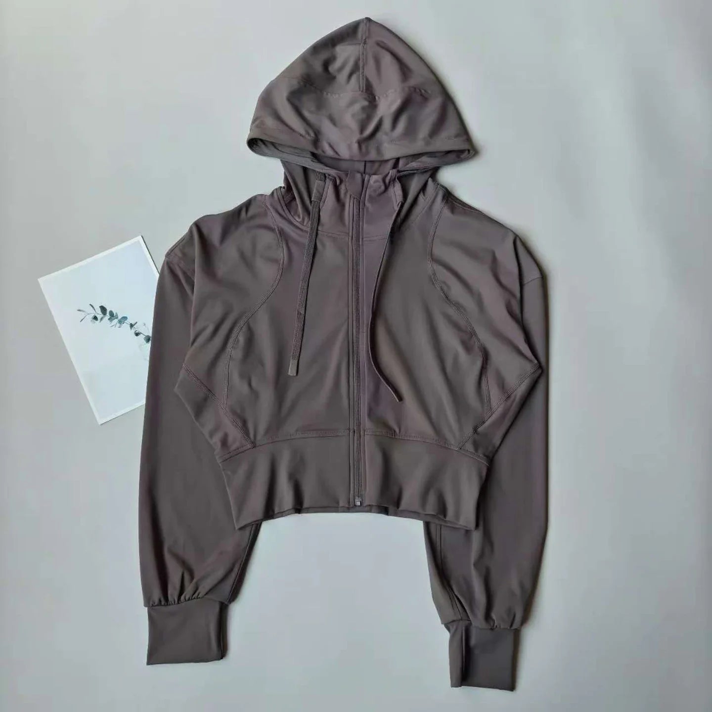 Women's Hooded Running Jacket Cycling Coat Yoga Jogging Shirt Tights Outdoor Sports Gym Clothing Running Wear Sportswear LadyShow.Store