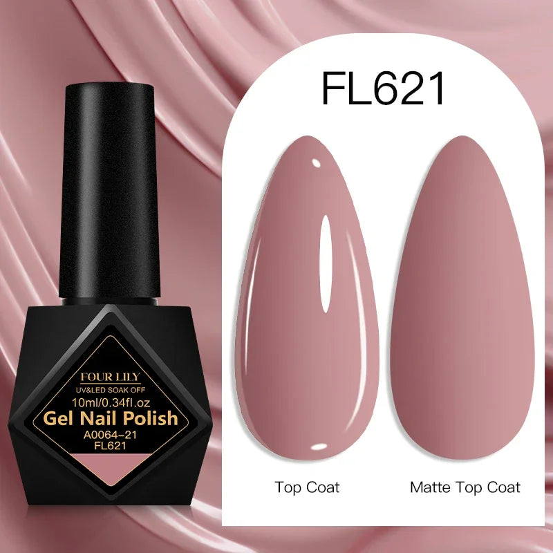 10ml Gel Nail Polish 162 Colors Nail Supplies Vernis Semi Permanent Nail Art Manicure Soak Off LED UV Gel Nail Varnishes Summer Tri Light Beauty