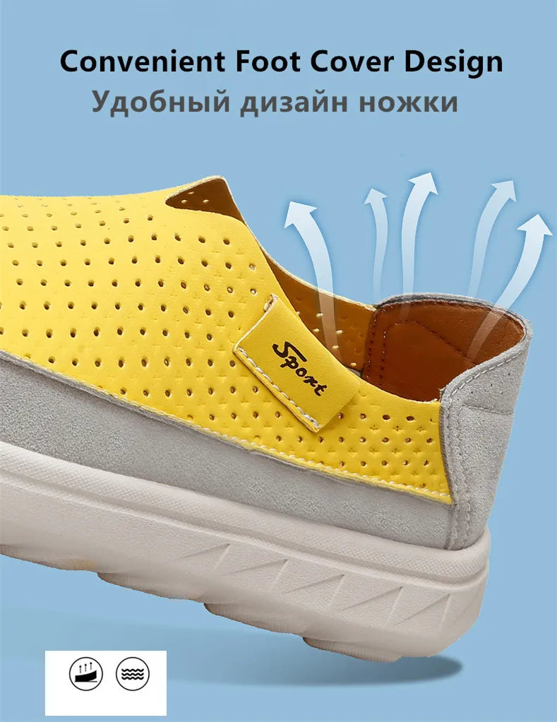 2026 New Men's Casual Shoes Fashion Comfortable Men's Shoes High Quality Leather Men Driving Shoes Handmade Flat Shoes Size 46 Pi-Mart