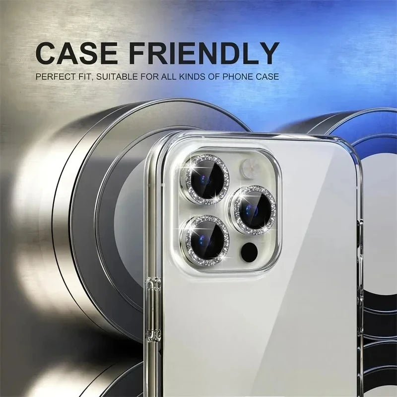 1Set Camera Len Tempered Glass For iPhone 13 For iPhone 11 12 13 14 15 16  17 Pro Max Plus Len Screen Protectors Glass Film Pi-Mart