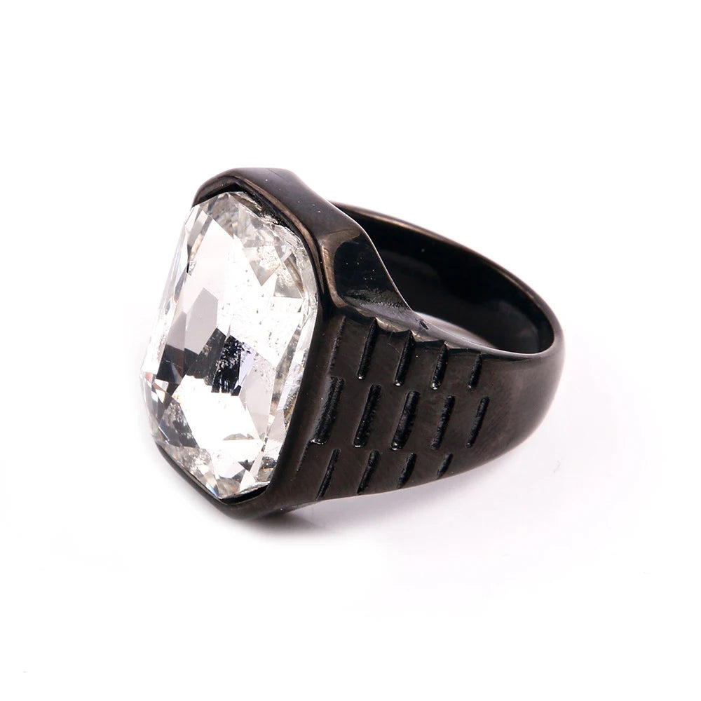 Men's Multi-Color Gemstone Rings For Women Personalized Trendsetter Stainless Steel Jewelry Manufacturer Direct Supplier Pi-Mart