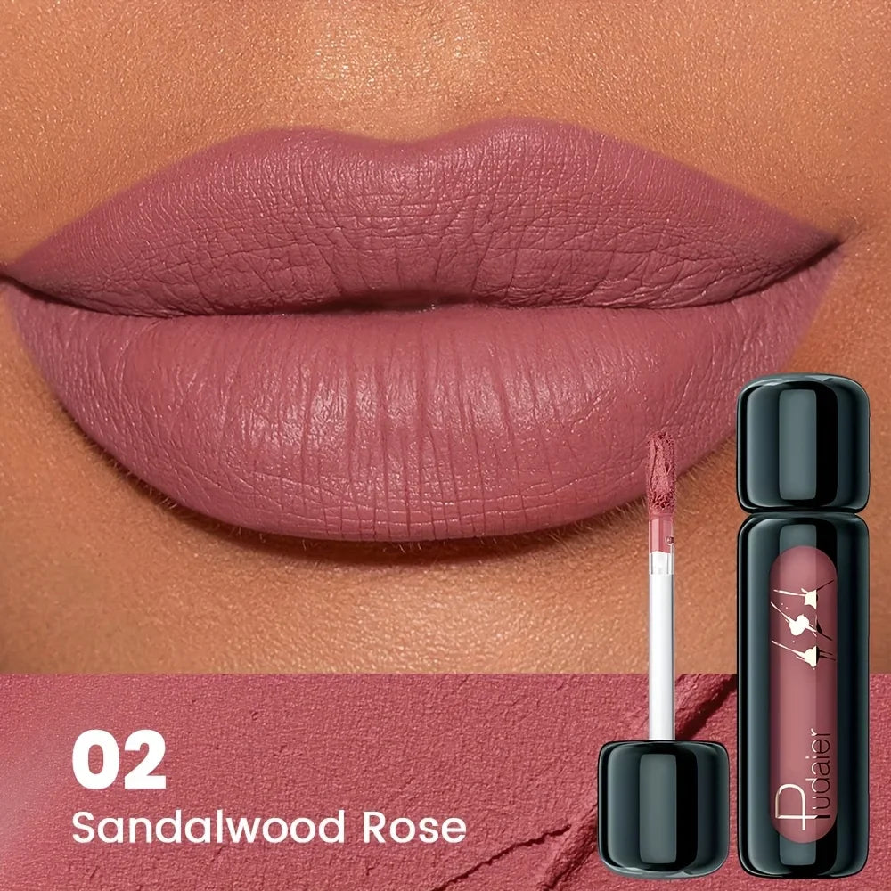 1pc Matte Velvet Lip Gloss, Highly Saturated Liquid Lip Mud, Non-Stick Long Lasting, All Skin Tones Compatible,Mother's Day Gift LadyShow.Store