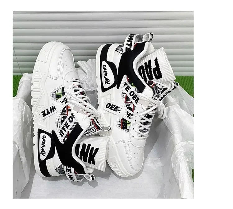 Casual Fashion Leather Sneakers New Skateboard Mens Shoes Outdoor Running Sports shoes Hiking Tennis Platform Luxury footwear Pi-Mart