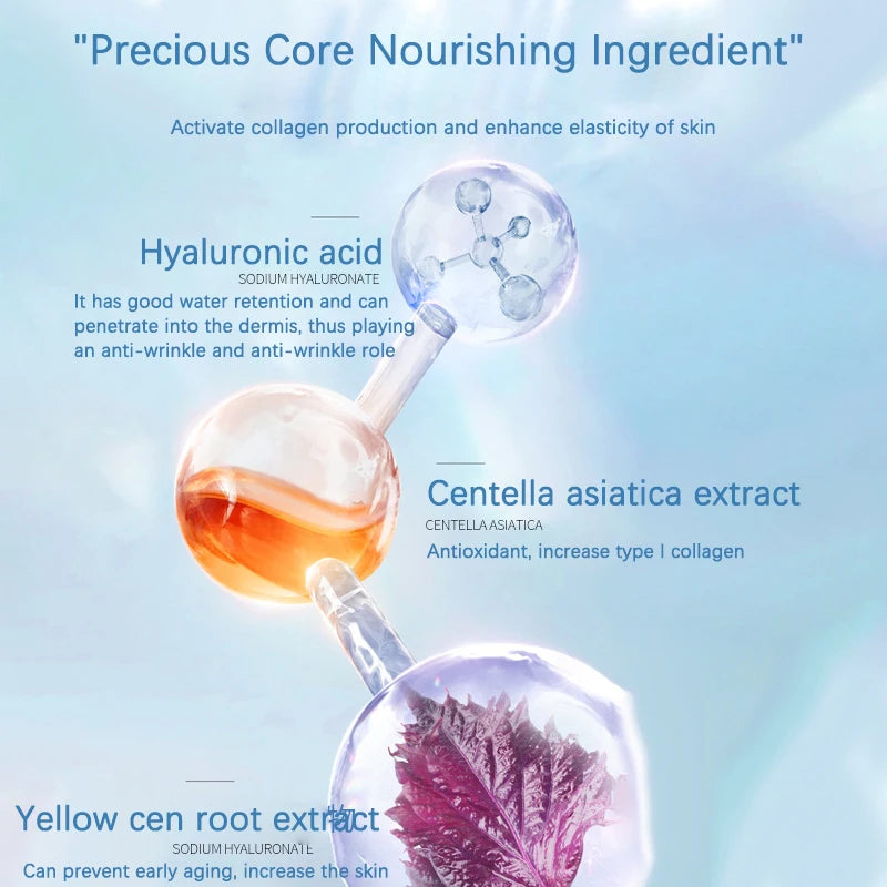 Facial Blue Copper Peptide Antioxidant Freeze-Dried Powder Essence Kit Repair Skin Moisturizing Rejuvenating Skin Care Pi-Mart
