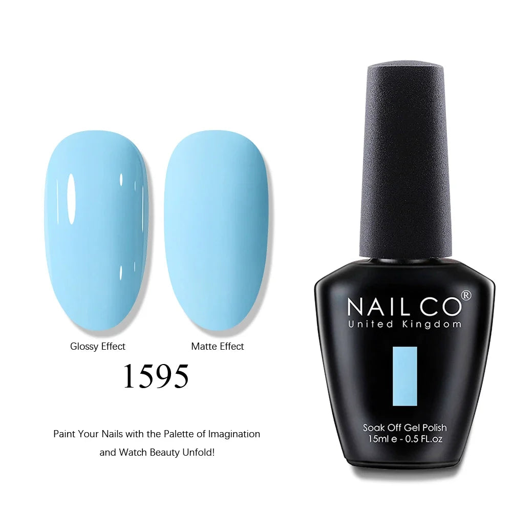 NAILCO 15ml Brown Nails Art Red Color Gel Nail Polish Semi-permanent UV Gel Polish Coffee Manicure Chocolate Hybrid Nail Varnish Tri Light Beauty