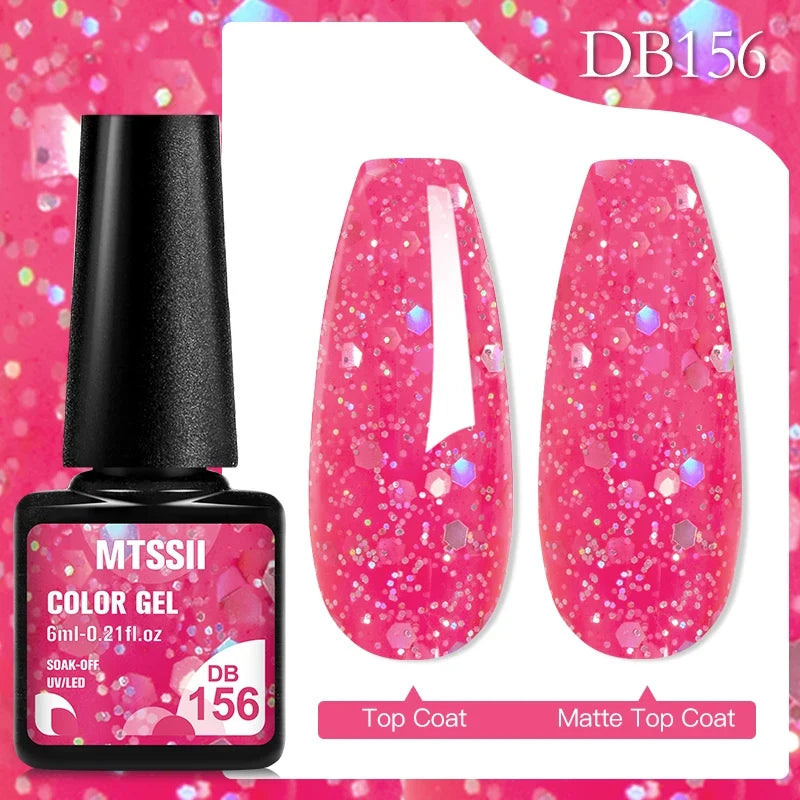 Mtssii 6ML Chocolate Color Gel Nail Polish Brown Semi Permanent UV Gel Autumn Winter Popular Soak Off Nail Art Gel Varnishes Tri Light Beauty