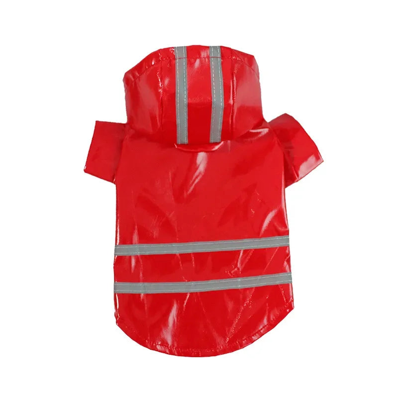 Waterproof Dog Jacket PU Dog Raincoat For Small Dogs Cats Reflective Puppy Raincape Chihuahua Yorkies Raincoat Pet Poncho Pi-Mart