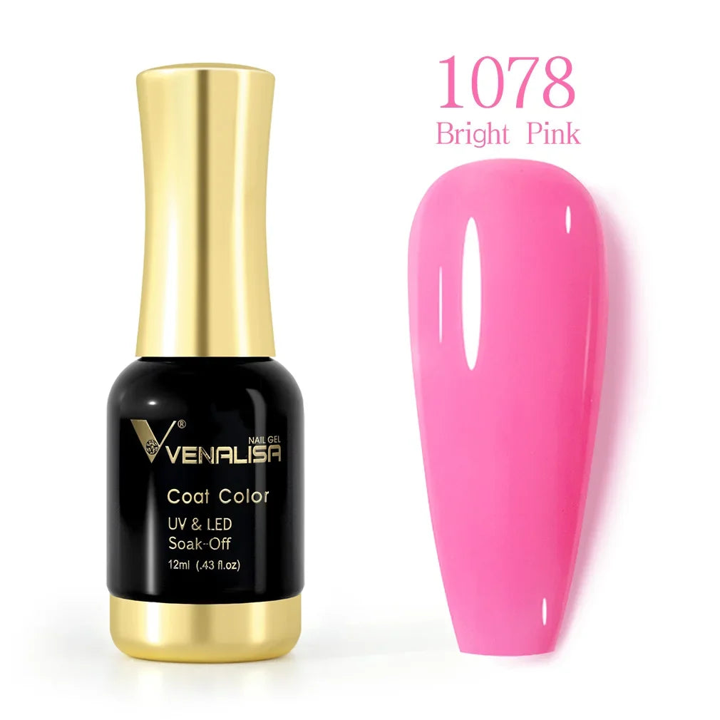 VENALISA Nail Gel Varnish TPO FREE Soak Off UV LED Organic Odorless Enamels Nail Art Colors 12ml 120Colors UV Gel Nail Polish Tri Light Beauty