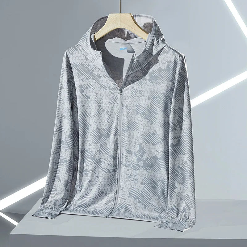 UPF45 UV Sun Protection Clothing Women's Zip Up thin Hoodie Long Sleeve Seatshirt Light Outdoor Fishing Running Hiking Jacket LadyShow.Store