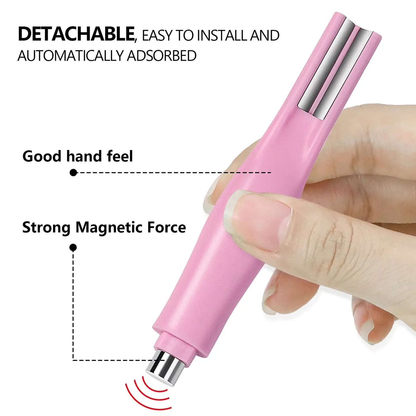3 in 1 Cat Eye Nail Magnetic Stick Love Heart Snake Pattern French Cat Eye Nail Magnet UV Gel Polish Effect Manicure Design Tool Tri Light Beauty