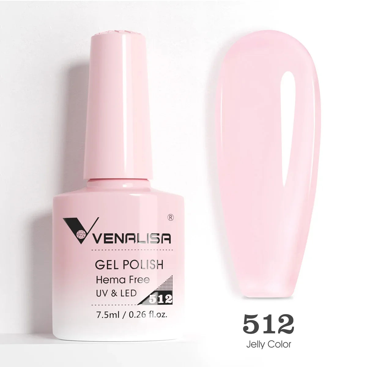 Venalisa HEMA TPO FREE Nail Gel Polish Glitter Gorgeous Full Coverage Soak Off UV LED French Nail Jelly Pink Nude Collection Tri Light Beauty
