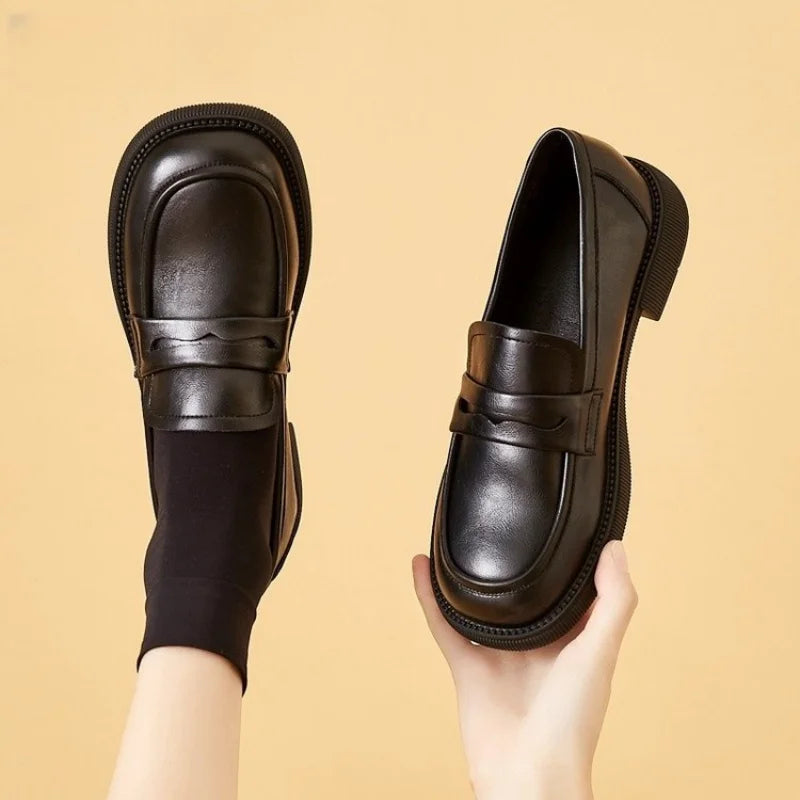 Women's Soft Sole Loafers - Comfortable Slip-On Flats, Suitable for Commuting and Casual Wear, Minimalist Design, Mother's Shoes LadyShow.Store