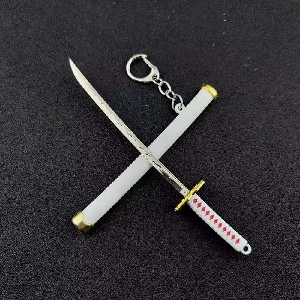 Mini Samurai Sword Keychain Anime Scabbard Key Ring Katana Buckle Key Chain for Men Women Cosplay Toy Jewelry Gift Pi-Mart