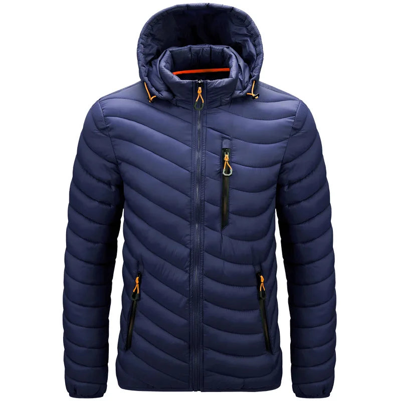 Warm Winter Jacket Men Windbreaker 2026 New Spring Hooded Soft Parkas Men's Fashion Casual High Quality Puffer Jacket Coat Male LadyShow.Store
