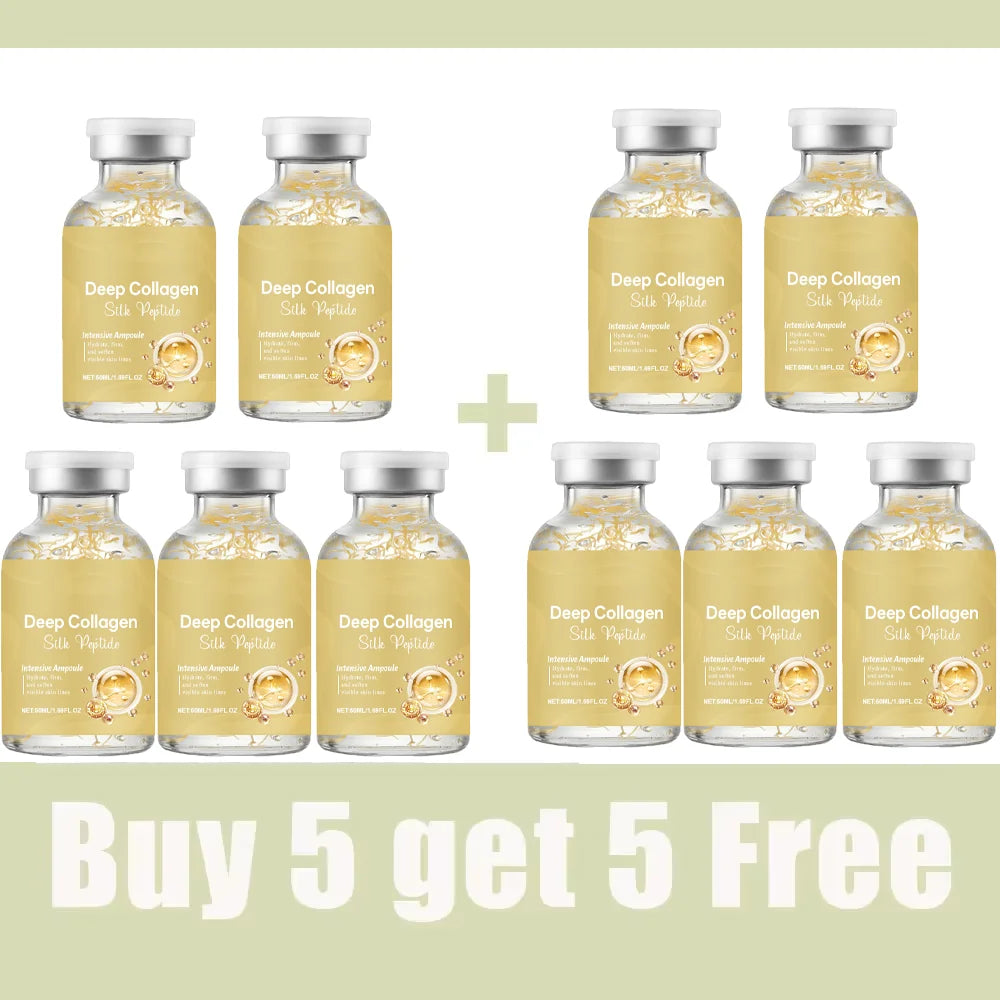 Silk Peptide Ampoule | Anti-Aging Serum with Collagen & 30 Peptide Complex for Intensive Lifting, Skin Tightening & Firming Pi-Mart