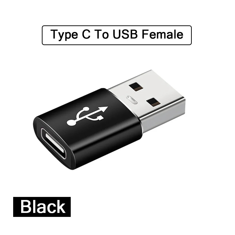 2PCS USB 3.0 To Type C OTG Charger Adapter Connector Type-C to USB Male To Type-c Adapt Converter for PC MacBook Car USB ipad Pi-Mart