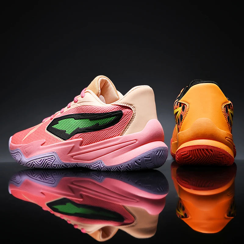Men's Athletic Basketball Sneakers Breathable Cushioning Non-Slip Wearable Gym Training Running Shoes for Men And Women Pi-Mart