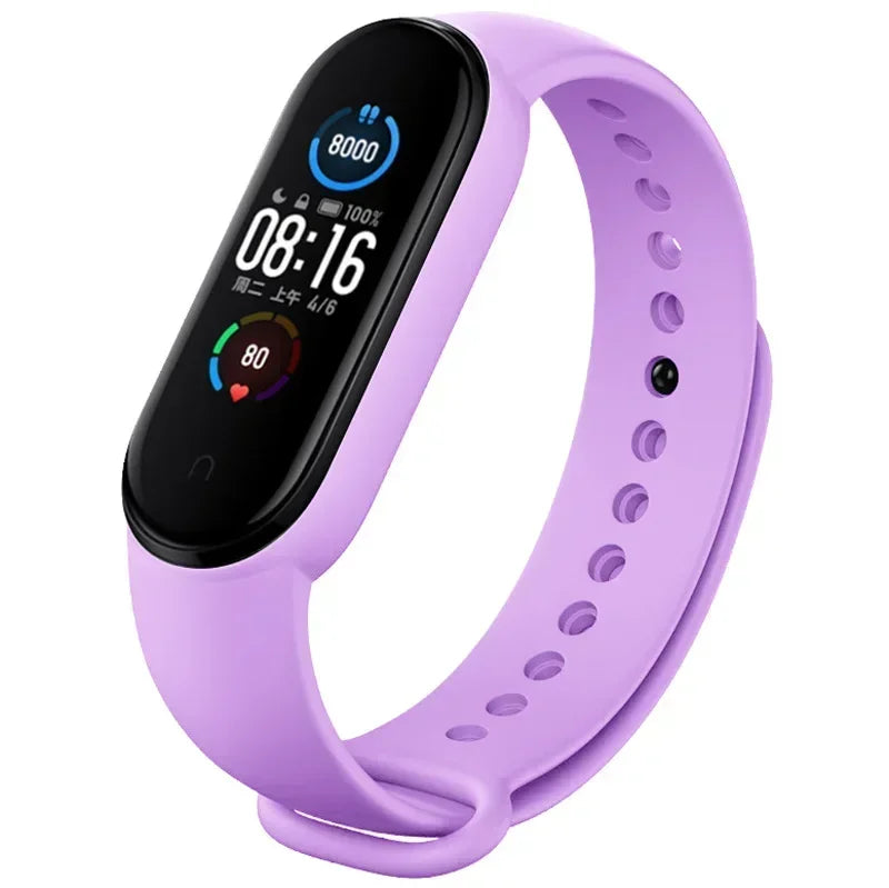 Watch Strap For Xiaomi Mi Band 7 6 5 4 3 Wristband Silicone Bracelet Wrist Straps MiBand 3/4 band5 band6 Smartwatch Accessories LadyShow.Store