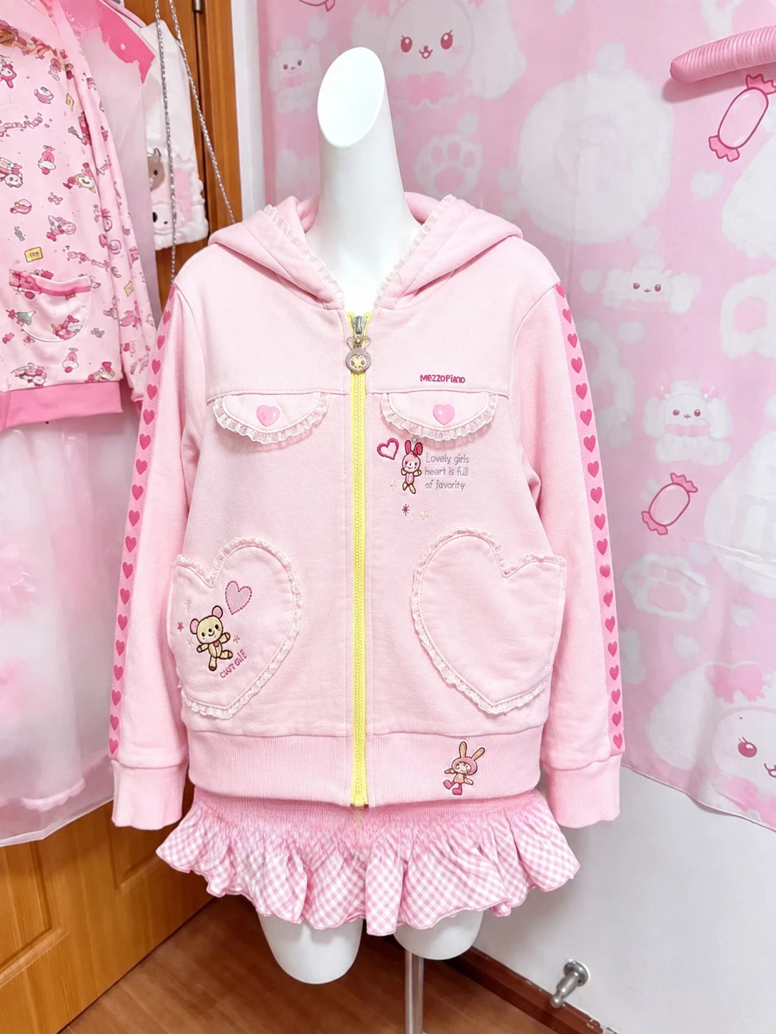 American Vintage Japanese Jacket Hooded Women 2026 Cotton Coats Outwear Design Subculture Gothic Sweatshirts Harajuku Pi-Mart