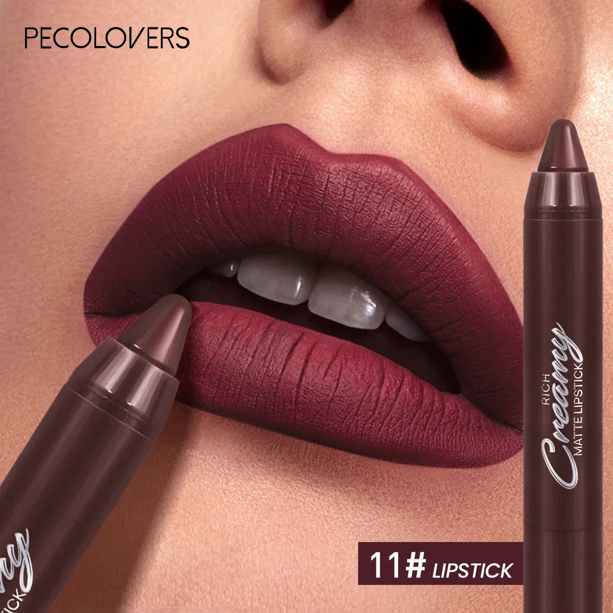Multiple Colors Matte Lip Liner, Use As Lip Liner and Lipstick, Easy To Accurately Apply, Waterproof Long-lasting Non-stick LadyShow.Store
