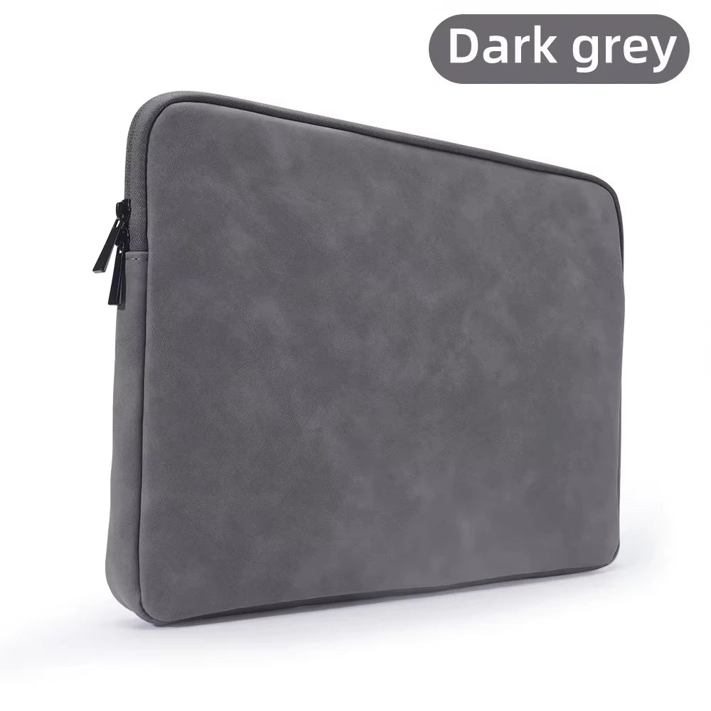 PU sheepskin leather fabric Waterproof Leather 9.7-15.6 inch Tablet PC Carrying Case Protective  Notebook Shockproof Cover Pi-Mart