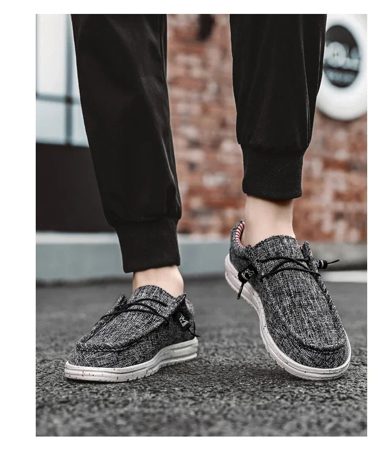 Men's Mesh Loafers Autumn Mens Vulcanized Shoes Breathable Lightweight Hiking Outdoor Sports Shoes Zapato Abierto Scarpa Aperta Pi-Mart